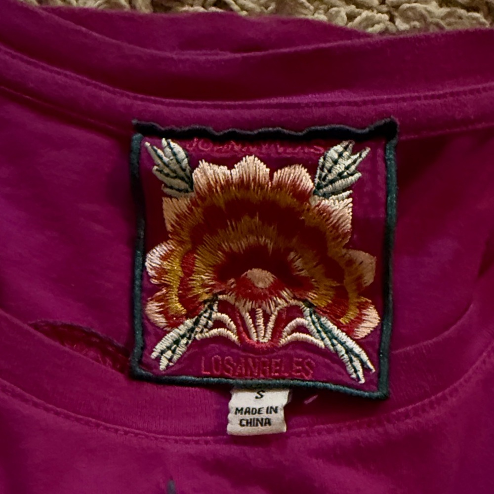 Johnny Was Kai Embroidered Tee - Picture 6 of 9